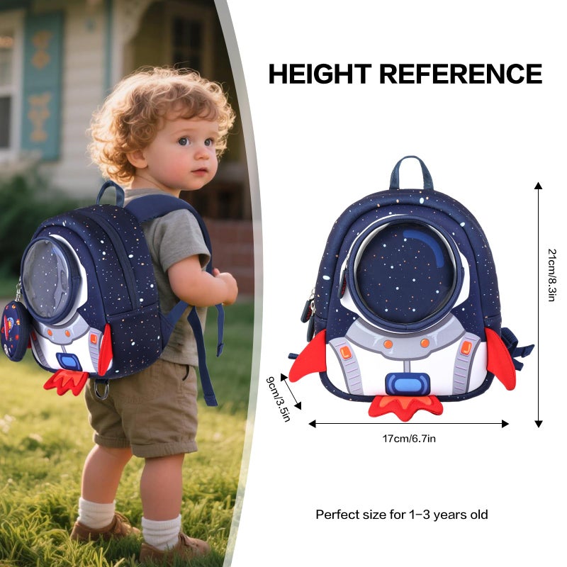 yisibo Toddler Backpack for Boys& Girls - Toddler Leash Included- Secure and Stylish for Active Toddlers- Perfect for Little Explorers - Preschool Travel School (1-3 Years) - Image 3